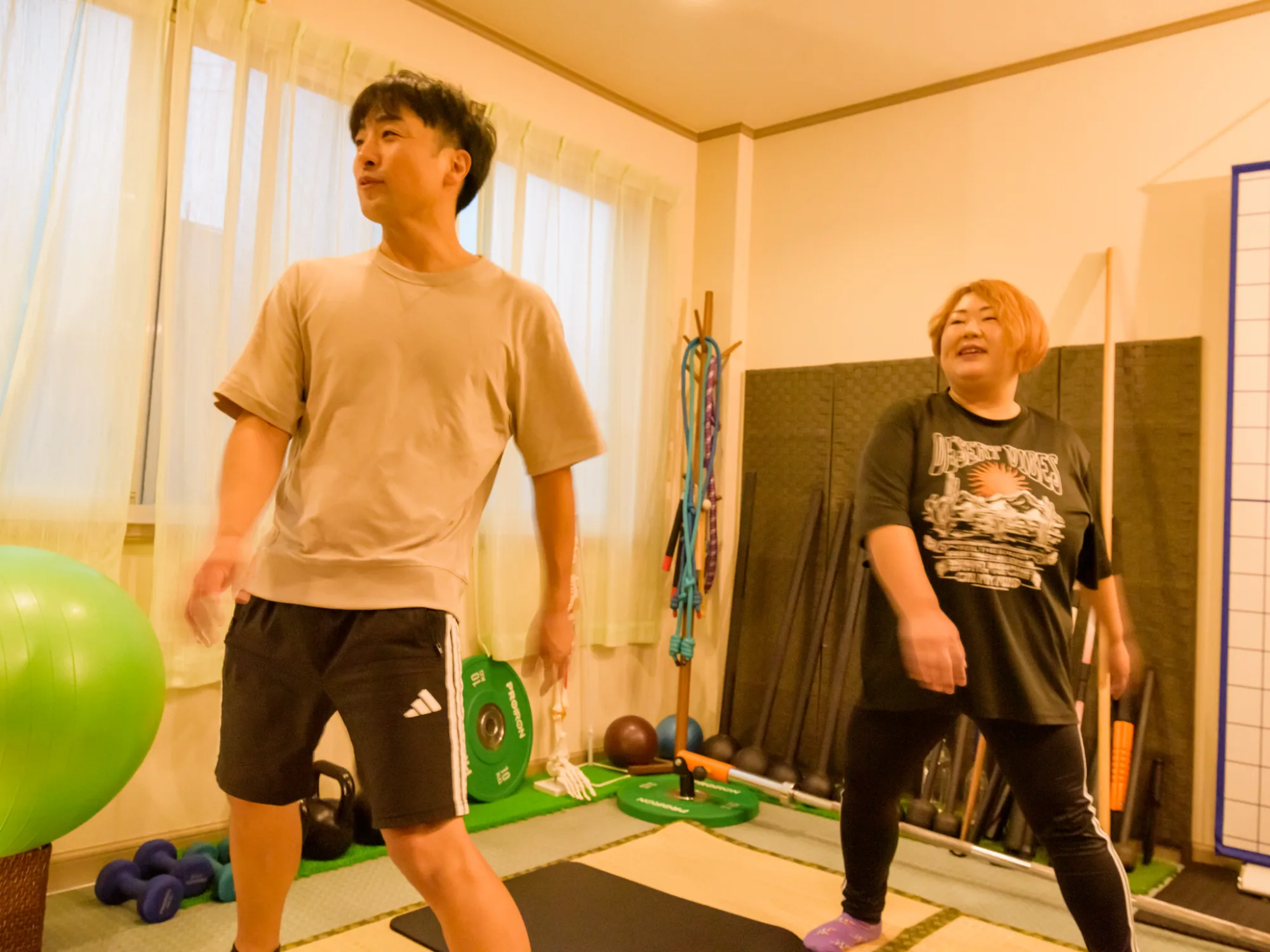 動作チェックの様子